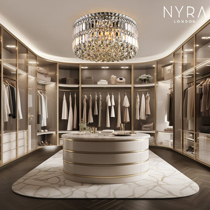 Crystal Chandelier Sparkling Centerpiece Design