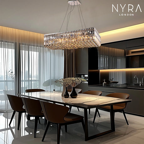 Jade Crystal Chandelier for Living Room