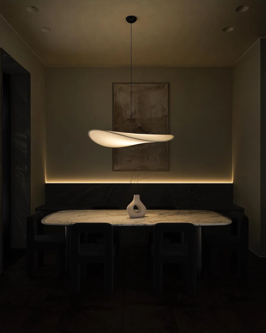 Japandi Style Pendant Light Soft Ambient Glow