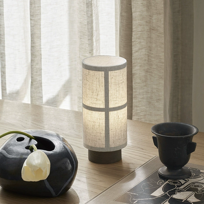 Minimalist Japanese-Scandinavian Table Lamp with Warm LED Glow | OroDwell