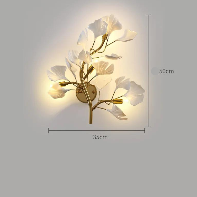 Nature-inspired lighting for bedroom walls