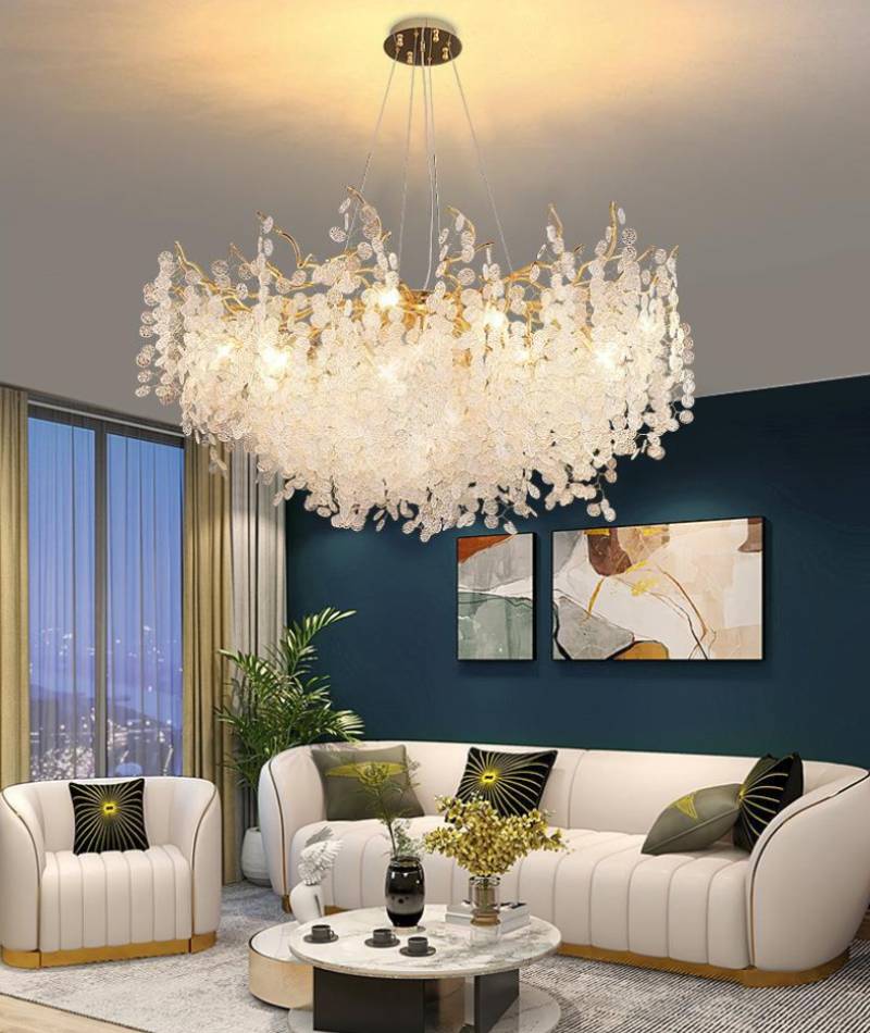 Luxury Crystal Pendant Chandelier for Living Room