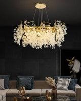 Crystal Chandelier Fixture Detail