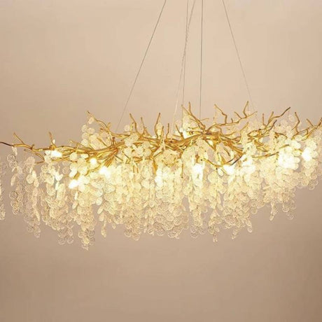 Crystal Chandelier Fixture Detail