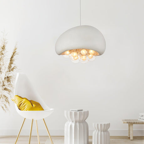 Glass Pendant Light Shade Close-Up - OroDwell