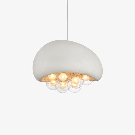 Glass Pendant Light Sphere Silhouette Detail View - OroDwell