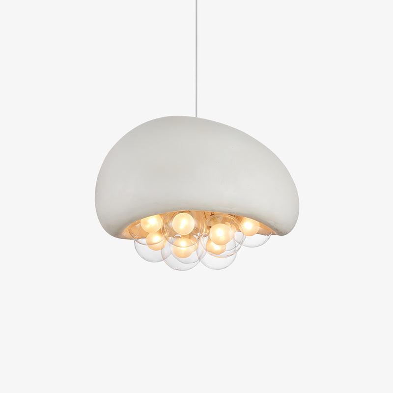 Glass Pendant Light Sphere Silhouette Detail View - OroDwell
