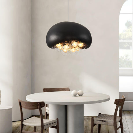 LuminaBubbles Modern Glass Pendant Light – Hero View - OroDwell