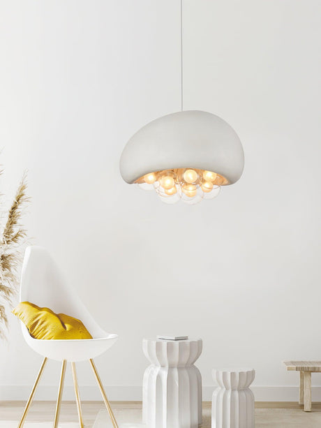 Glass Pendant Light With Modern Bubble Design - OroDwell