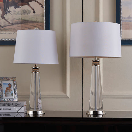 Modern Crystal Table Lamp for Desk Accent