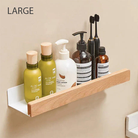 Bathroom wall shelf - minimalist open shelf design