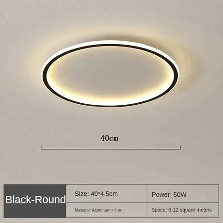 Nordic LED Ceiling Light Gold Finish Detail