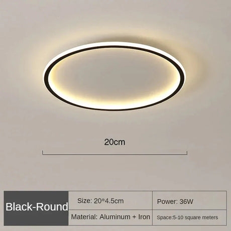 Nordic Dimmable Ceiling Light Side View