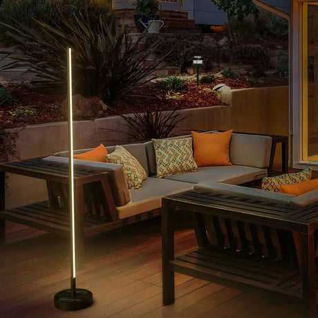 Solara Outdoor Floor Lamp Weather-Resistant Finish