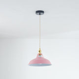 Metal Pendant Light Fixture Side View