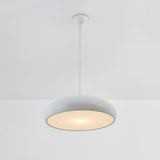 OrionLux Round Pendant Light Full Fixture Front View - OpalDwell