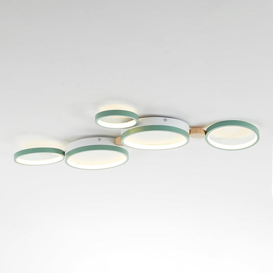 White Metal Ceiling Light for Living Room Lighting