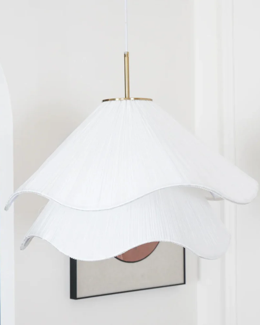 Petal Layer Pendant Light for bedroom soft glow