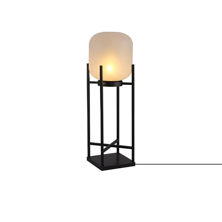 LumaSpry Solar Lamp with Stainless Steel and Glass Design
