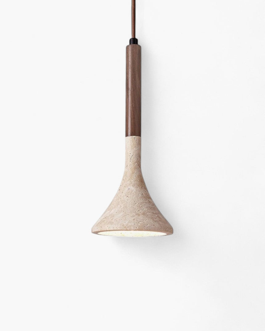 Ardena Natural Wood Pendant Light wood grain finish detail - OpalDwell