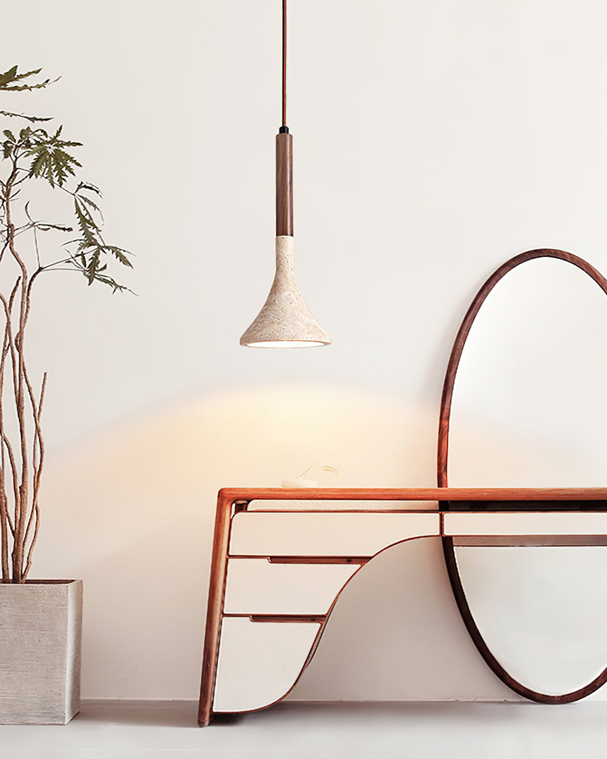 Ardena Natural Wood Pendant Light for hallway accent - OpalDwell