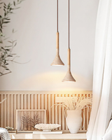 Ardena Natural Wood Pendant Light Scandinavian interior accent - OpalDwell