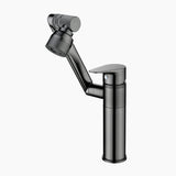 Single-hole swivel bathroom faucet - multi-directional rotating head