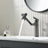 Single-hole swivel bathroom faucet with multi-directional rotating head