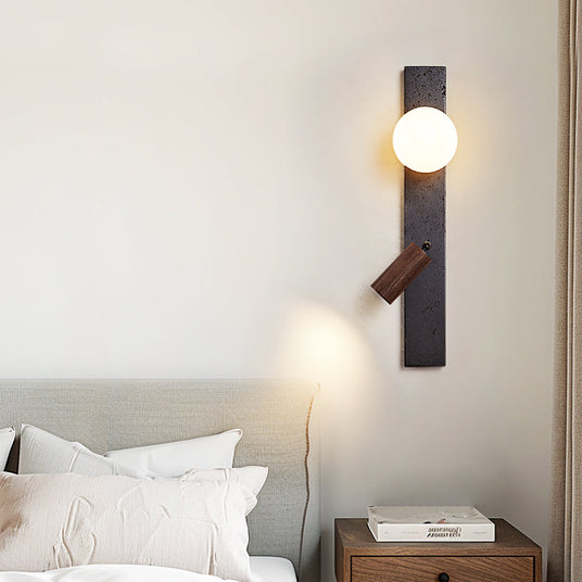 Travertine Wall Lamp Natural Stone Texture
