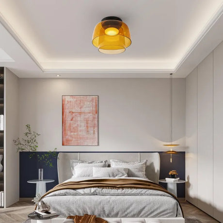 Keiora Nordic Glass Ceiling Lamp | Medieval Charm Lighting