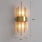 Crystal Glass Wall Light for Living Spaces