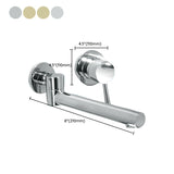 Wall mounted bathroom faucet for small bathroom spaces