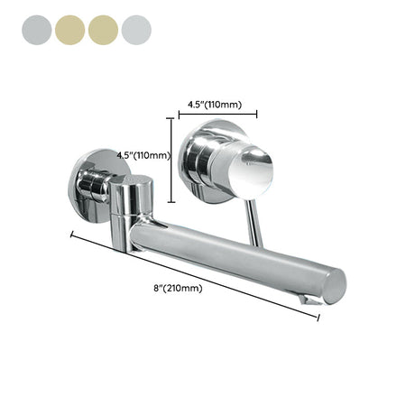 Wall mounted bathroom faucet for small bathroom spaces