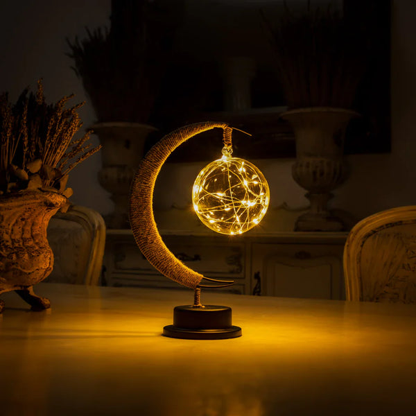 Enchanted Moon Glass Pendant Light in a living room setting | OroDwell