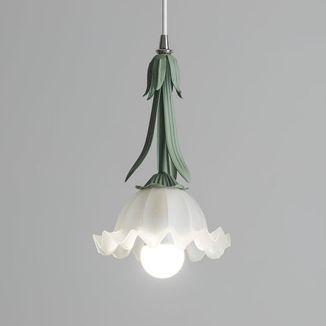 Floral Acrylic Pendant Light For Living Room - OroDwell