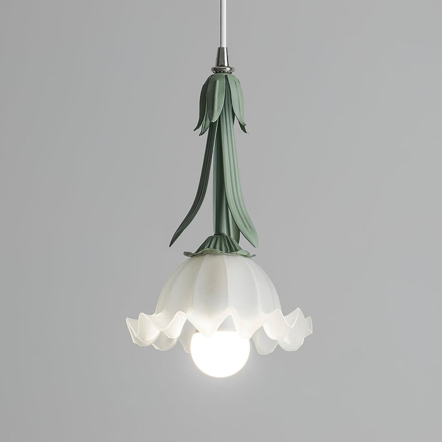 Floral Acrylic Pendant Light For Living Room - OroDwell