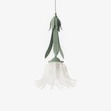Acrylic Pendant Light With Floral Design - OroDwell