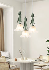 PetalGlow Pendant Light Alternate Angle - OroDwell