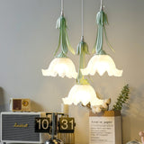 Soft Warm Glow Floral Pendant Light - OroDwell