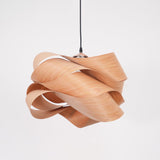 Wood Pendant Light Warm Ambient Glow Design - OpalDwell
