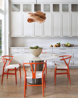 Wood Grain Pendant Light for Kitchen Decor