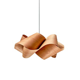 Wood and Metal Pendant Light Fixture