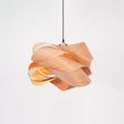 SylvaOak Wood Grain Pendant Light Soft Ambient Glow - OpalDwell