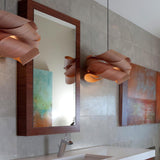 LumaOak Pendant Light Installed Above Dining Table
