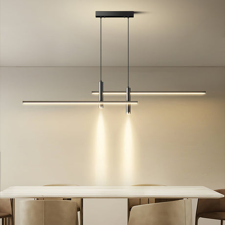 Metal Pendant Light Sleek Linear Silhouette