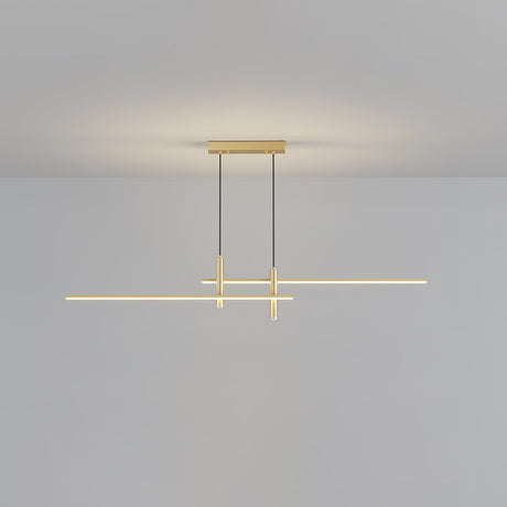 Gold Metal Pendant Light Modern Accent