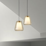 Glass Pendant Light Compatible with LED and Edison Bulbs