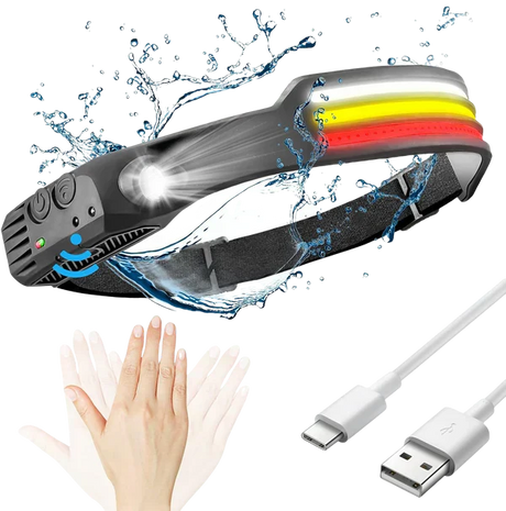 TrailGlow Rechargeable LED Headlamp for Running