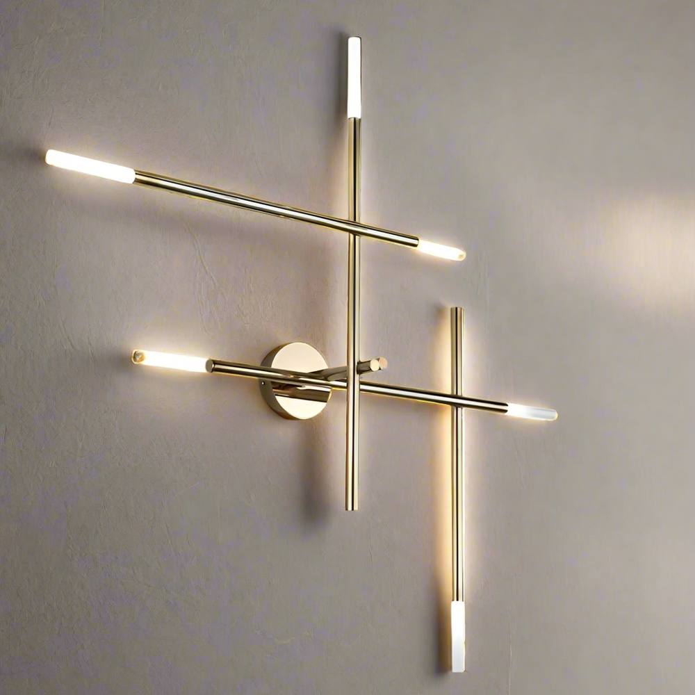 Copper LED Wall Sconce for Living Room Decor