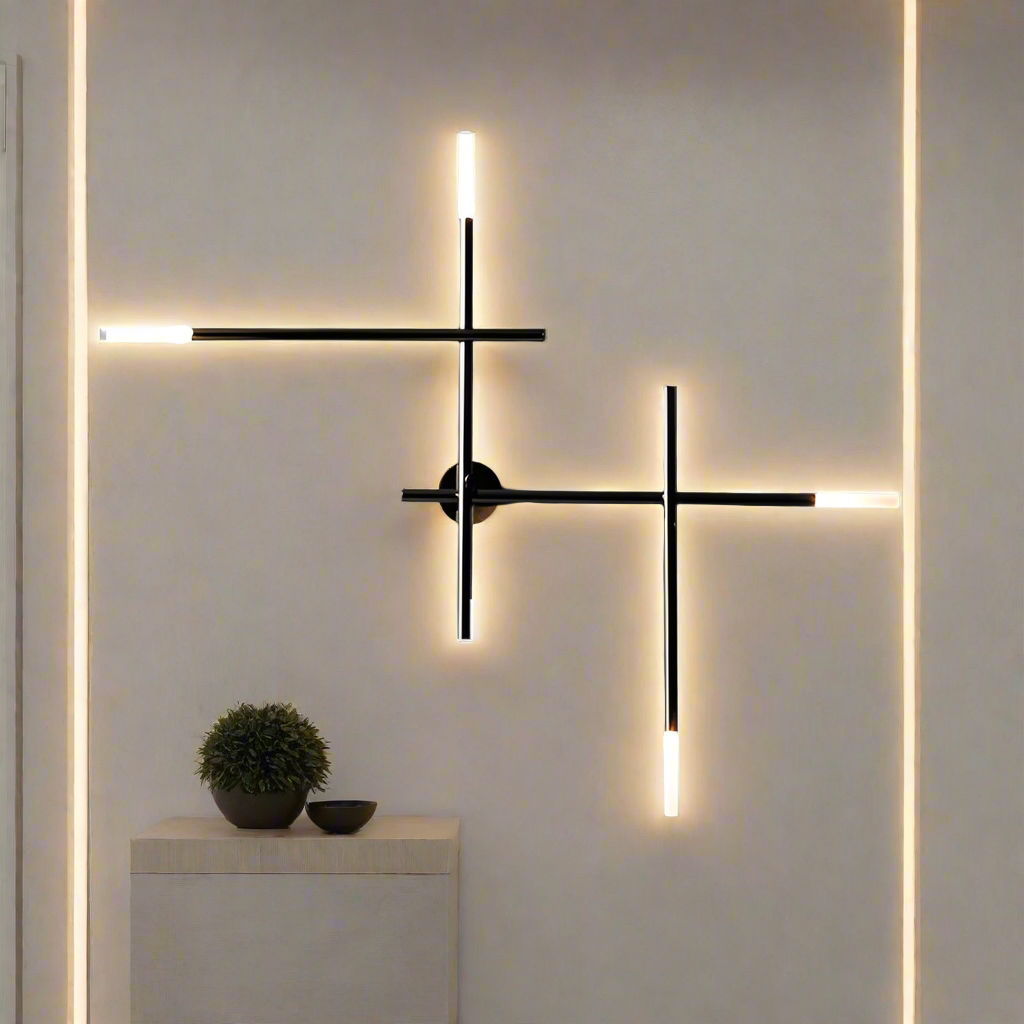 Copper Finish Wall Light Installed View OpalDwell